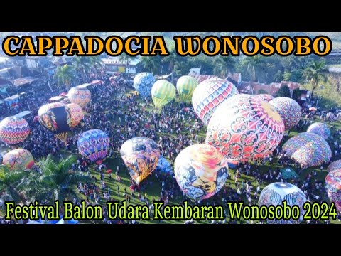 FESTIVAL BALON UDARA WONOSOBO 2024 | AERIAL FOOTAGE DRONE | KEMBARAN KALIKAJAR WONOSOBO