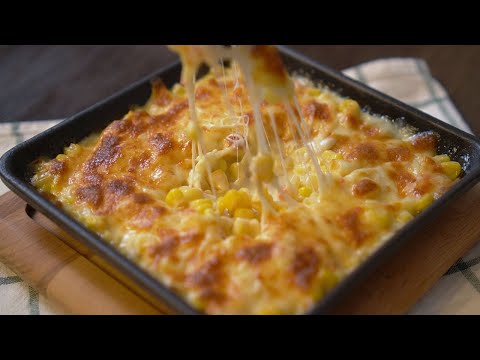 Korean style sweet corn with cheese