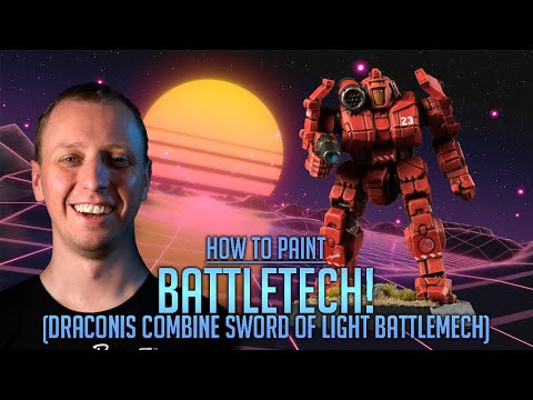 BATTLETECH! How to paint Draconis Combine Sword of Light Battlemech