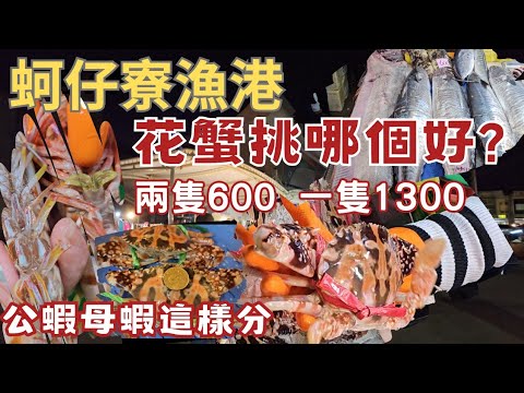 蚵仔寮漁港隨機找路人買海鮮。這馬頭好大隻丨2隻600，1隻1300 大家怎麼選？丨漂來罕見深海魚丨腸大爺關東煮，不一樣的蚵仔寮選擇∣海葡萄、海菜、媽祖淡菜初體驗