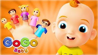 🤚 Baby Finger Song, Daddy Finger Song | GoGo Baby - Nursery Rhymes & Kids Songs