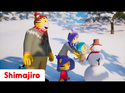 Snow funny activities! ❄️⛄🛷 | Enjoying winter with Shimajiro | Christmas songs for Kids