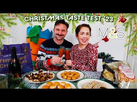 M&S CHRISTMAS TASTE TEST 2023 | Taste Testing New In Christmas Food M&S