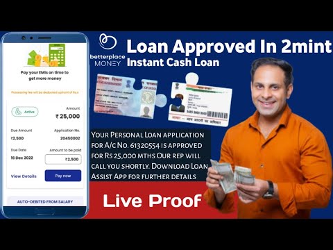 Better Place Money Loan App//Instant Loan Approve//Aadhar & Pan Card Loan//25,000 Instant Loan Apply