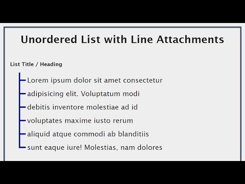 Add Outline Lines to an Unordered List Using Pseudo Elements and Position