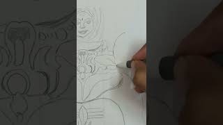 Shankar ji realistic sketch #viral #shortsfeed #shorts #shankarji #shivji #easydrawing#shankarjisong