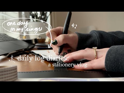 daily log diaries | a day in my personal rings and planning routine