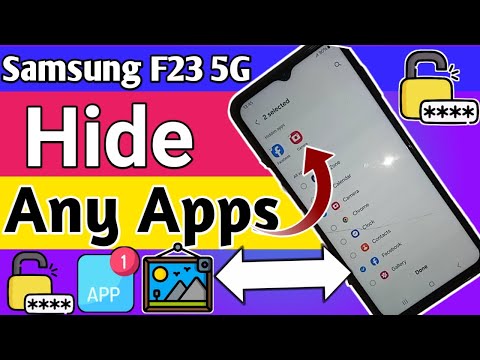 Samsung galaxy F23 Hide any apps