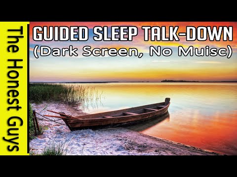 The Lake Island Cabin. Guided Sleep Story (Dark Screen. No Music)