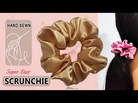 How To Make A Scrunchie | DIY Scrunchie Tutorial | Hand sewing | Hand Sewn Scrunchy.