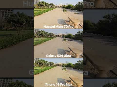 Huawei Mate 70 Pro vs iPhone 16 Pro Max vs Samsung S24 Ultra Camera Test #cameracomparision