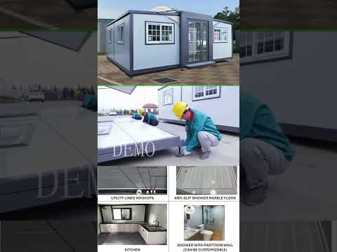 #portablehouse  Portable Prefabricated Tiny Home 19x20ft - #shorts #viral