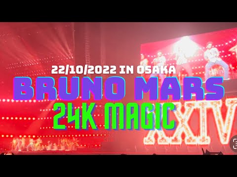 Bruno Mars 24K Magic in Osaka,JAPAN 22/10/2022