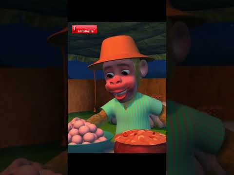 বাঁদর মামা - Bandar Mama Monkey Song | Bengali Rhymes and Cartoons | Infobells