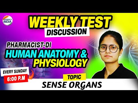 HAP | Weekly Test Discussion | Sense Organs |  #pharmacist #druginspector