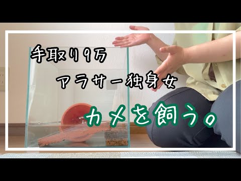 一人暮らしでカメを選んだ理由。🐢低収入|アラサー独身女|手取り9万