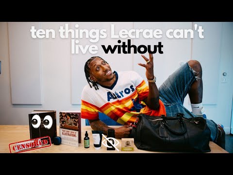 10 Things Lecrae Can't Live Without