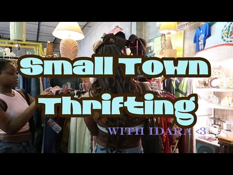 thrift with me | how I thrift in a small town | inexpensive, flea market shopping