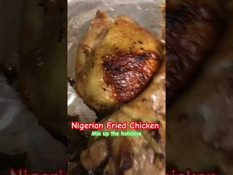 Nigerian fried chicken mixin up the holiday #friedchicken #vlogmas #nigerian #subscribe