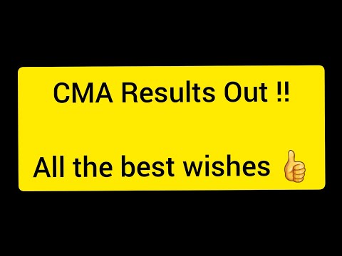 CMA Result Out ❤️‍🔥