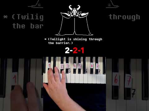 Undertale Bergentrueckung Piano Tutorial #shorts