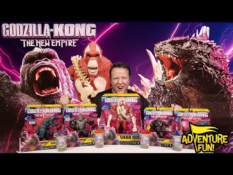 Godzilla X Kong The New Empire Official Movie Trailer Toys AdventureFun Toy review!