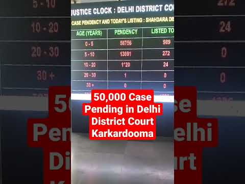 50,000 Case Pending in Delhi District Court #tishazaricourt #karkardooma #rohini #delhihighcourt