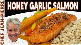 Pan Seared Salmon with Honey Garlic Glaze | Chef Jean-Pierre