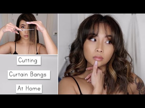 Cutting Curtain Bangs At Home & How To Style Them