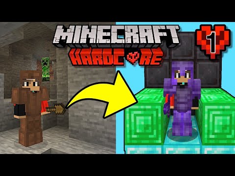 Getting THE BEST START in MINECRAFT HARDCORE