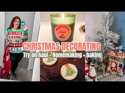 CHRISTMAS DECORATE WITH ME | WALMART TRY ON, MOBILE HOME HOMEMAKING | KIMI COPE