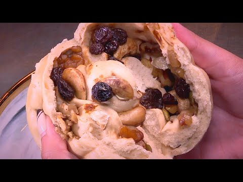 內餡爆量老麵堅果饅頭 - 台灣美食│Steamed Bun Filled With Nuts - Taiwanese Food