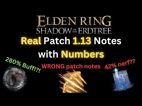 The Real Patch 1.13 Patch Notes for Elden Ring Shadow of the Erdtree