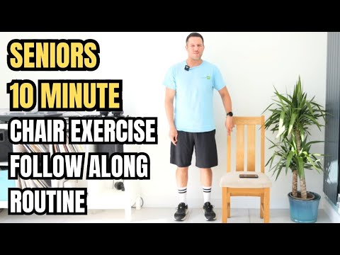 10-Minute Easy Chair Exercises for Seniors | Full-Body Seated Workout to Improve Strength & Mobility