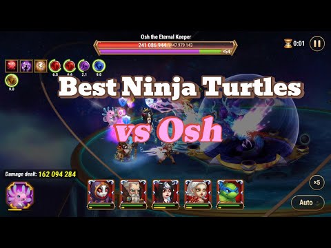 Best Ninja Turtles Team vs Osh Hero Wars Dominion Era