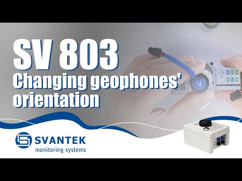 Wireless Vibration Monitor | SV 803 | SVANTEK - Changing geophones' orientation