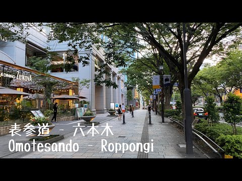 4K a-Walk&Ride around in Omotesando - Roppongi Tokyo (PM) 東京 表参道 - 六本木 (夕方)