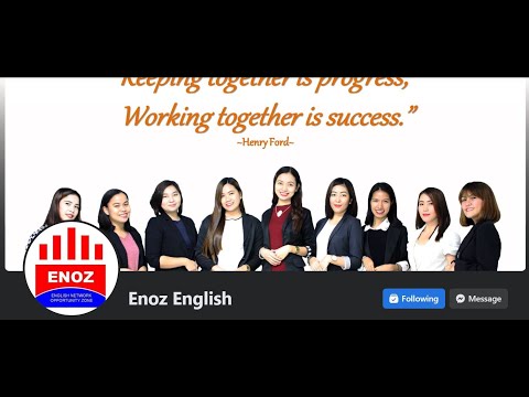 ENOZ ENGLISH HOMEBASED  ESL COMPANY / FIXED SCHEDULE