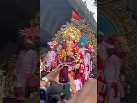 Lalbag cha raja 🙏🏻🥰🌹#mumbai #lalbaugcharaja #visarjan #youtubeshorts #viral #video