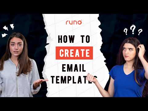 How to create Email templates | Mobile App | Runo