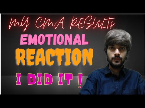 My CMA Result. Emotional Reaction #cmaresult