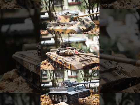 A sharp fire of artillery！！😈Tank infrared combat system.T90 Customized King Tiger Tiger I#rc #tank