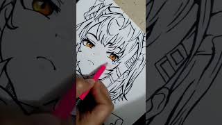 Drawing Ellen joe from Zenless zone zero#shorts#ellenjoe#cute#art#viral#anime#cartoon#trending