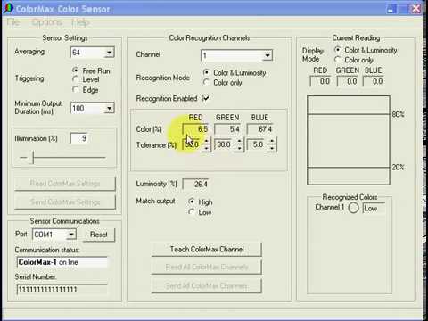 ColorMax Color Sensor - Software Set-Up - Part 1 of 2