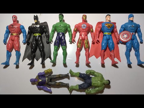 Spider-Man pop toy series Unbox, Marvel hero toy figures, action Superhero, Spider-Man Team VS/ASMR