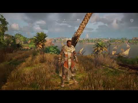 Assassin's Creed Origins - literally running on the wall