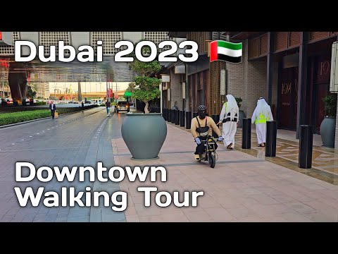 Dubai Downtown Walking Tour Around Dubai Mall | Amazing Dubai City Centre 🇦🇪 4K HDR