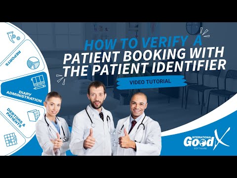 GoodX Web Tutorial - How to Verify a Patient Booking with the Patient Identifier