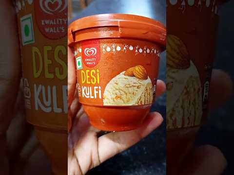 Kwality Wall's Desi Kulfi icecream 🍨 #trending #shorts #icecream #youtubeshorts #viralvideo #food