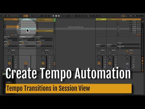 How to set up tempo transitions in Ableton Live Session View - Max for Live